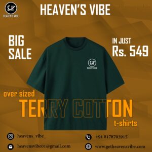 Over-sized Terry Cotton T-shirts